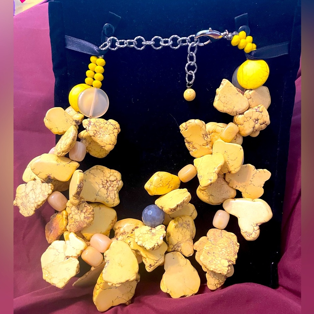 One of a kind, handmade statement necklace